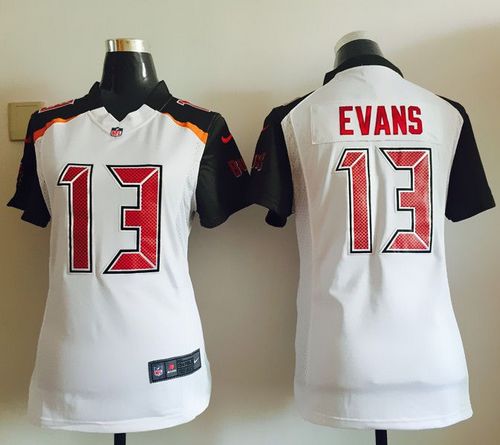 Nike Buccaneers #13 Mike Evans White Women's Stitched NFL New Elite Jersey